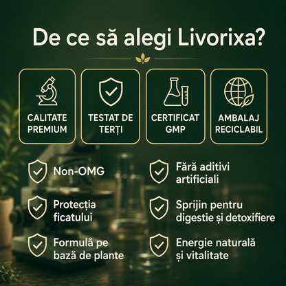 Livorixa® Supliment cu Armurariu pentru Susținerea Ficatului și Digestiei
